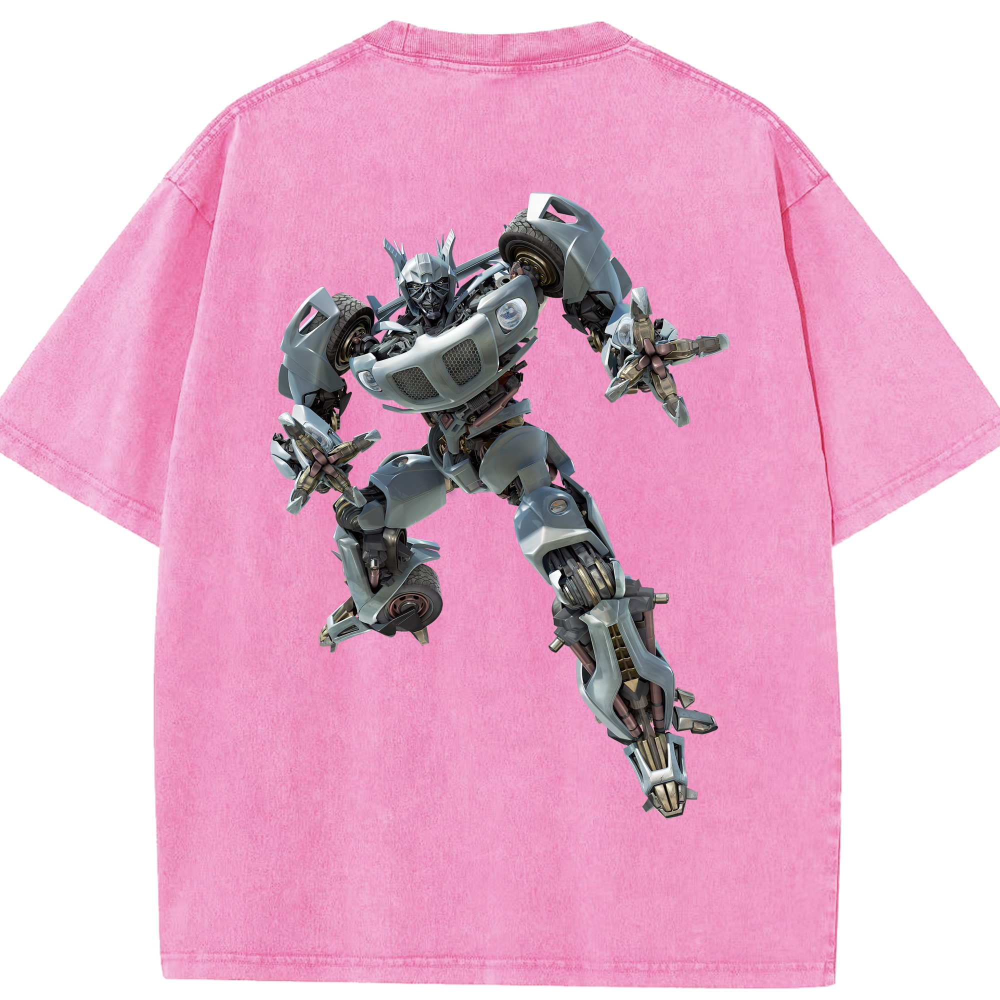 （画像用） Transformers トランスフォーマー 綿100% ヴィンテージ風 半袖Tシャツ（背面プリント）